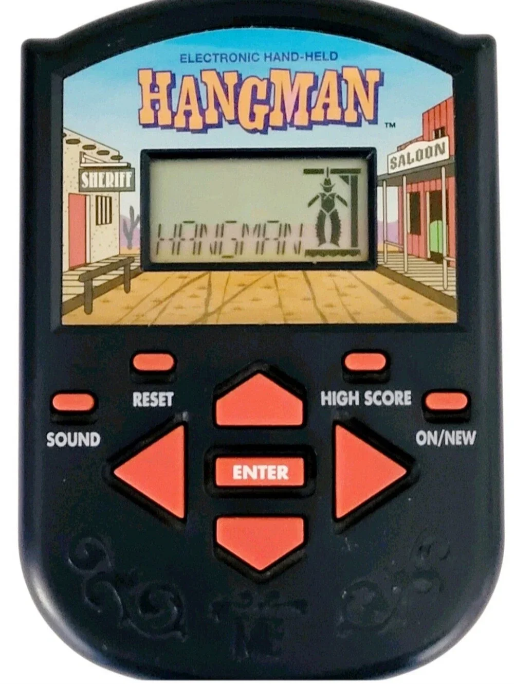 1995 Milton Bradley Hangman Electronic Handheld Game W/Batteries TESTED WORKING